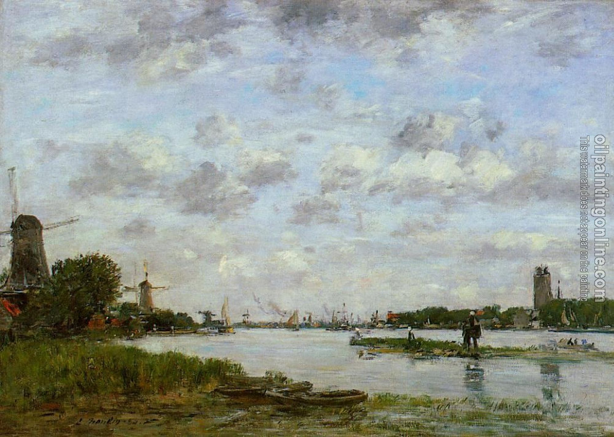 Boudin, Eugene - View of Dordrecht